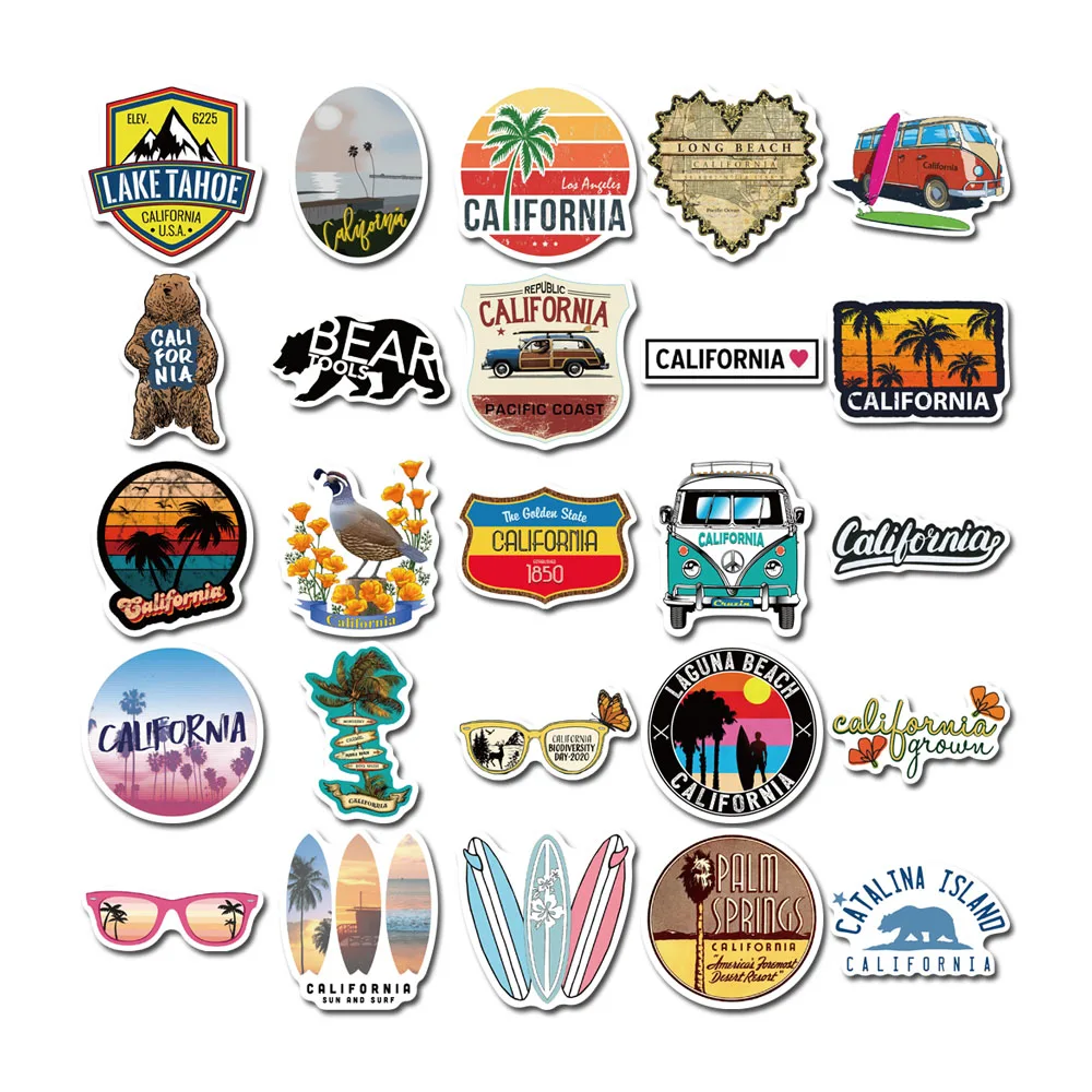 50pcs Outdoors Geocaching Stickers Funny Graffiti Decals for Luggage Scrapbook Skateboards Motorcycle Cars Helmet Stickers