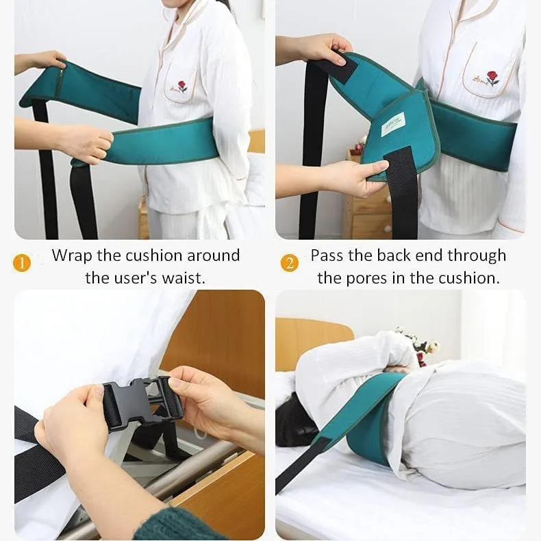 Bed Safety Harness Adjustable Guardrail Belt Wheelchair Seat Patients Restraint Fixing Comfortable Strap Safe Health Care