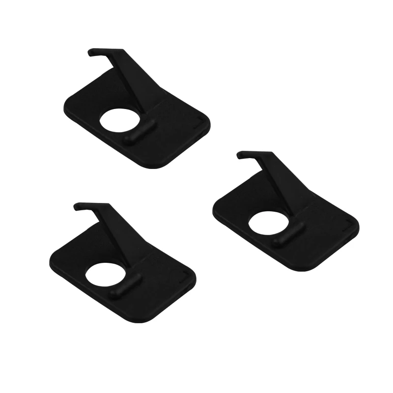 

12 шт., пластиковые черные практичные самоклеящиеся аксессуары для левой руки, аксессуары для стрельбы, лук для стрельбы из лука