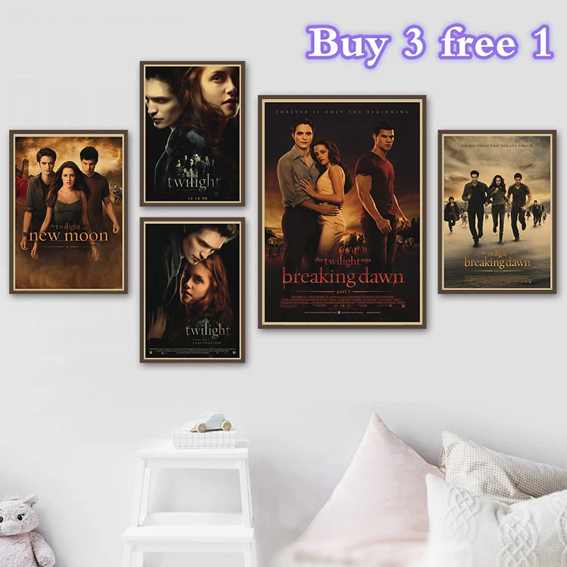 Twilight Posters Retro Kraft Paper Room Bar Cafe Decor Aesthetic Gift Print Art Wall Paintings