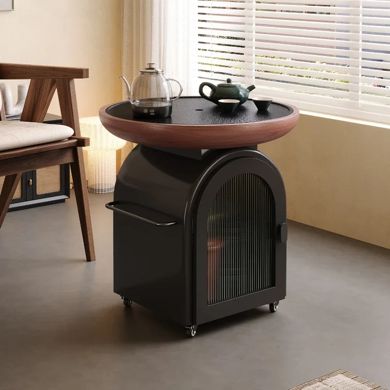 

Living room movable tea table with kettle integrated balcony casual coffee table small apartment tea table household