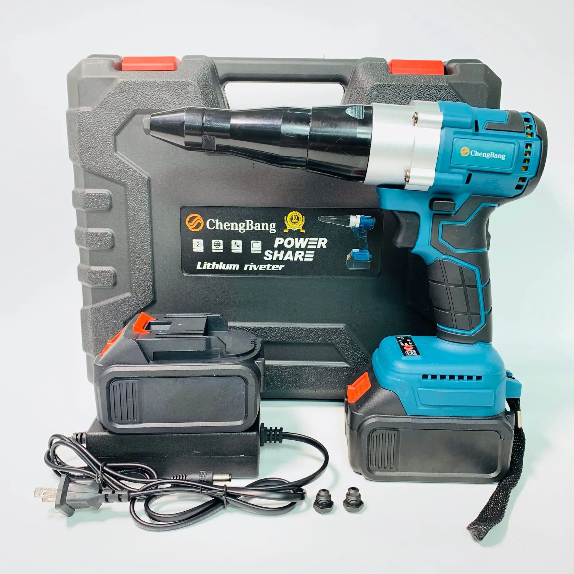 20V Portable Rechargeable Lithium Cordless Riveting Gun Brushless Automatic Electric Blind Riveting Gun 2.4-5 mm Electric