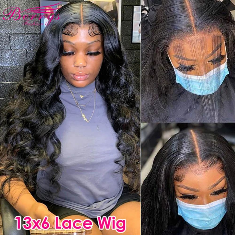 32 Inch Body Wave Frontal Wig Brazilian Body Wave 13x6 HD Lace Frontal Human Hair Wig For Black Women PrePlucked 4x4 Closure Wig