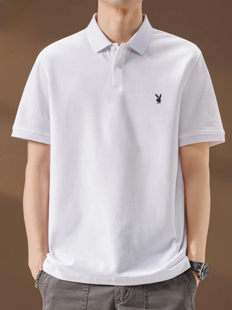 

Мужская летняя модная футболка из чистого хлопка белого цвета с коротким рукавом для молодежи, повседневная одежда