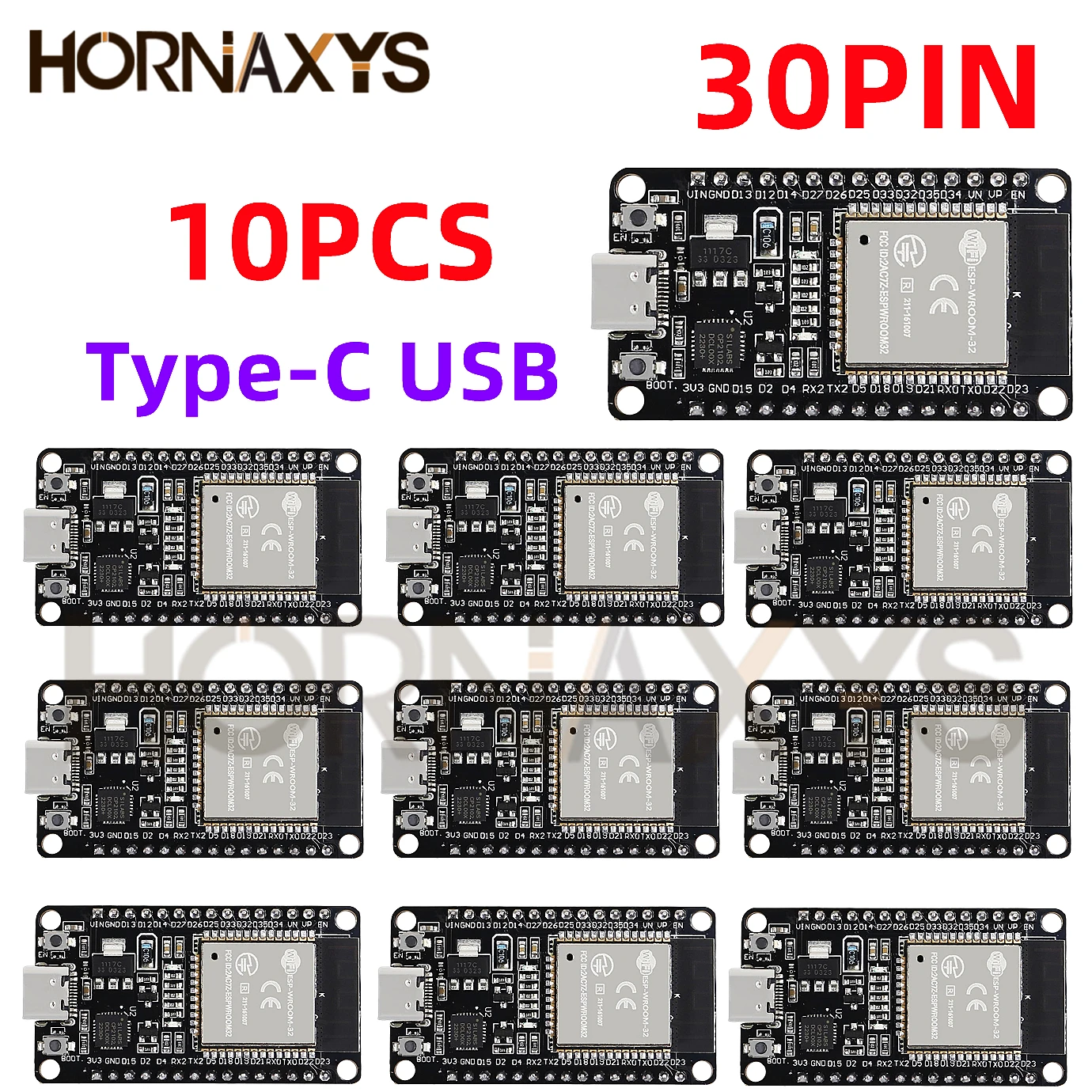 1-10PCS/ESP32 ESP32 Development Board WiFi+Bluetooth Ultra-Low Power Consumption Dual Core ESP-32 ESP-32S ESP 32 Similar ESP8266