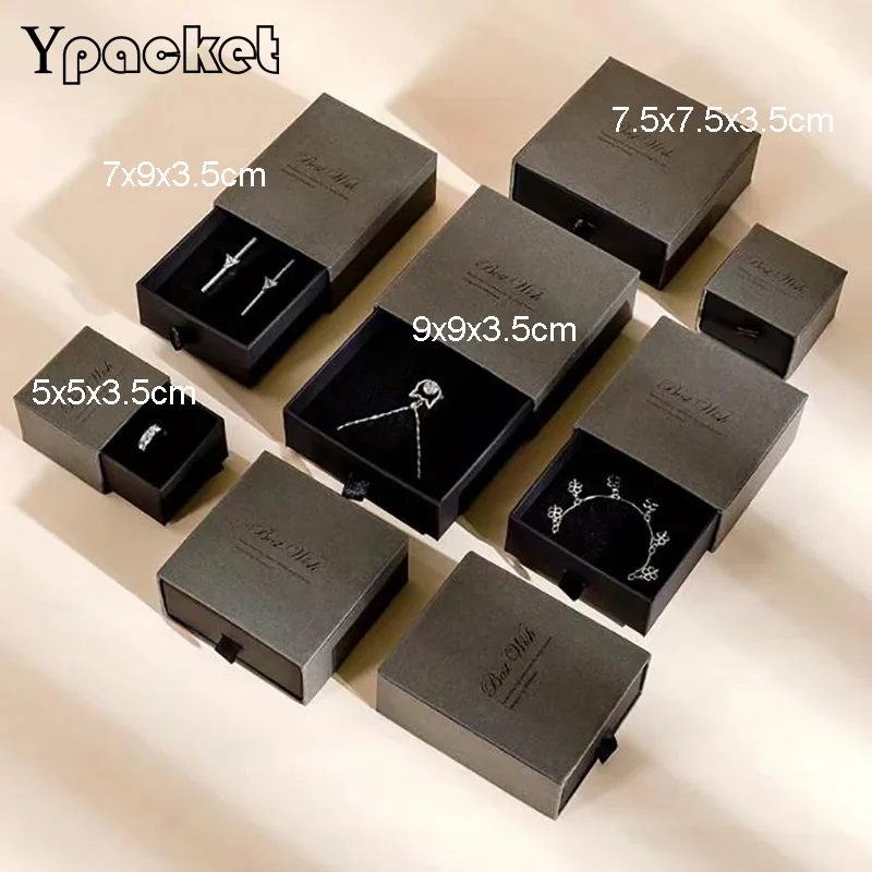 Pendant For Women Jewelry Organizer Drawer Boxes Engagement Rings For Earring Necklace Bracelet Display Gift Packing Case 30Pcs