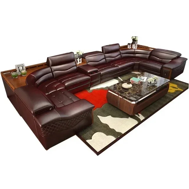 

Современный роскошный новый большой дизайн, итальянские кожаные угловые диваны, диваны для гостиной, свадебный секционный диван, домашний диван для отдыха