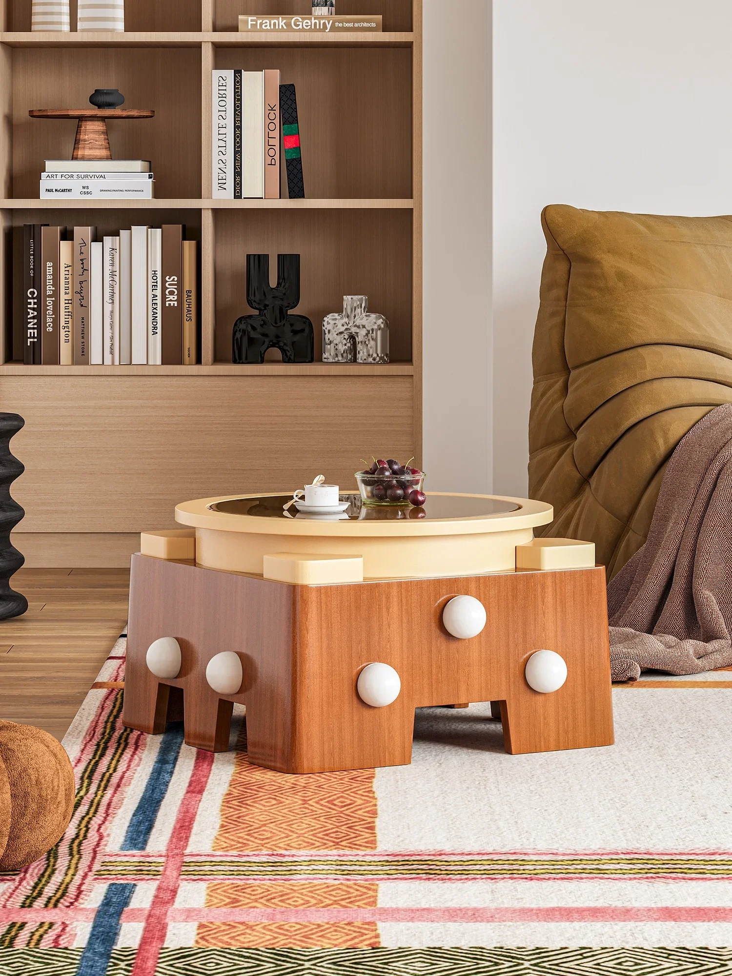 Cartoon Bizarre Schloss Couchtisch kreative Mode postmodernes Wohnzimmer