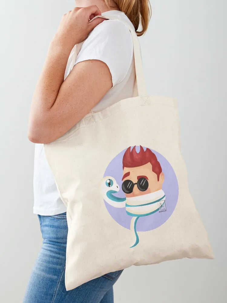 

Demon and snake scarf Tote Bag personalized tote bag bags luxury women Canvas shoulder bag