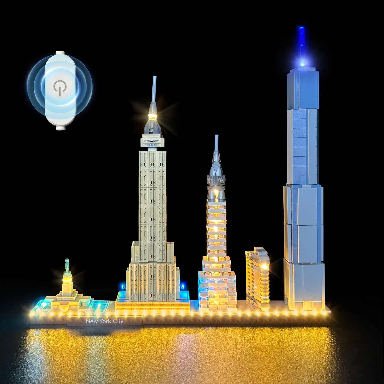 

LYBMTWF LED Lighting Kit Compatible with Lego 21028 New York City building block bricks (NOT Include The Model Bricks)