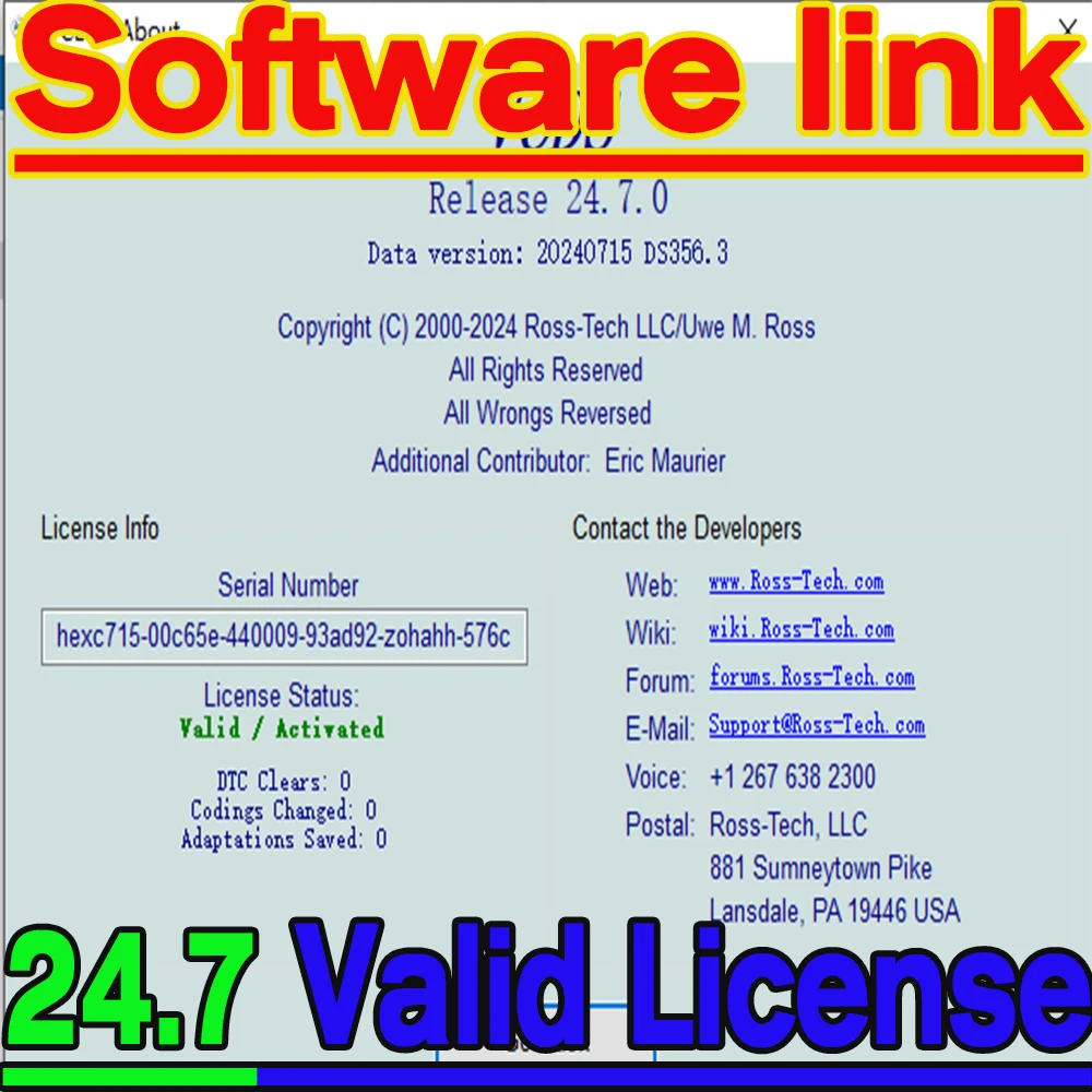 UPDATE SOFTWARE VCDS VAG COM OBD2-Scanner VCDS HEX V2 USB-Schnittstelle FÜR VW AUDI Skoda Seat Unlimited VINs Mehrsprachiger VAGCOM