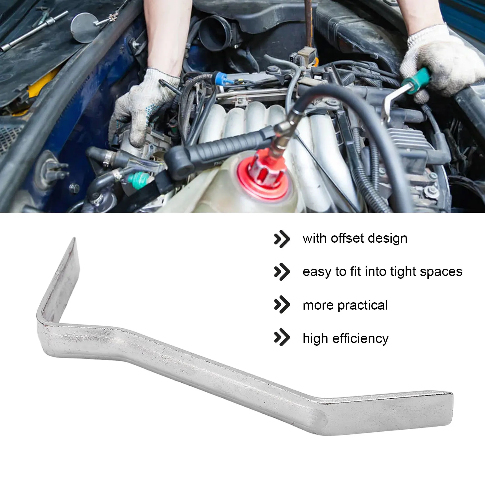 Metal Offset Brake Spoon Professional Brake Adjusting Tool Auto Repair Tool for Car