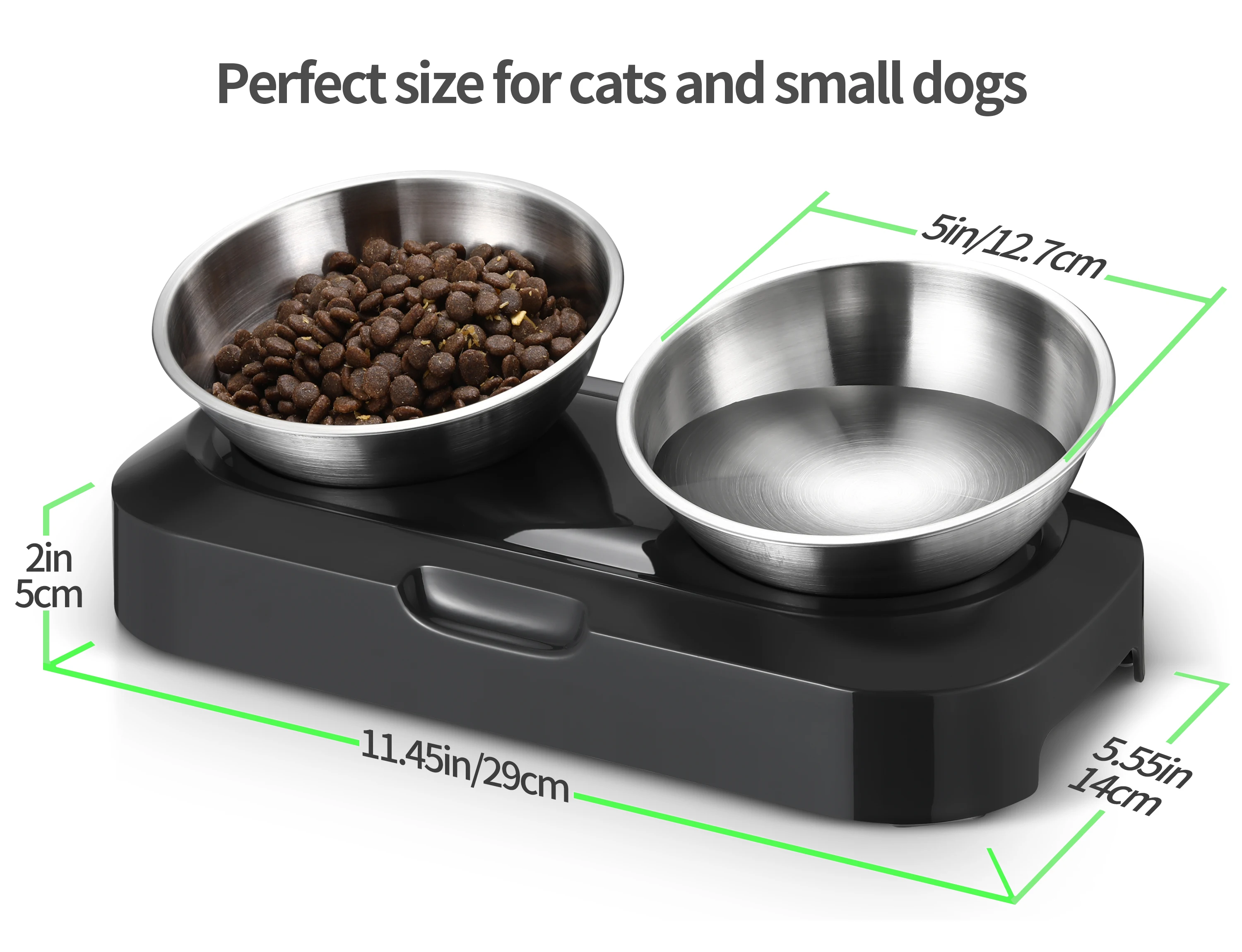 Cat Food Bowl Whisker Friendly Stainless Steel Non Skid Dishwasher Safe May Also Prevent Acne The Original Whisker Relief