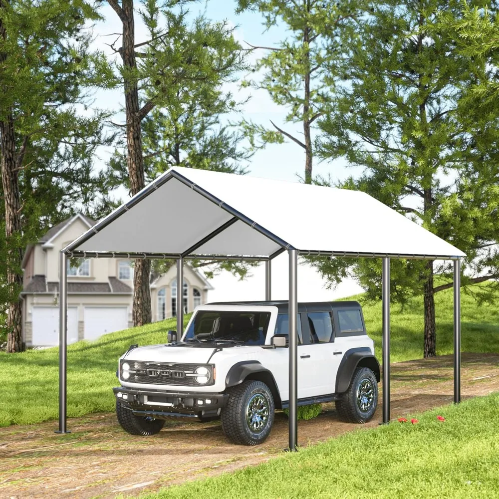 Heavy Duty Carport,Portable Car Tent Garage,All Season UV Resistant Car Canopy for Auto,Truck,Boat,Car