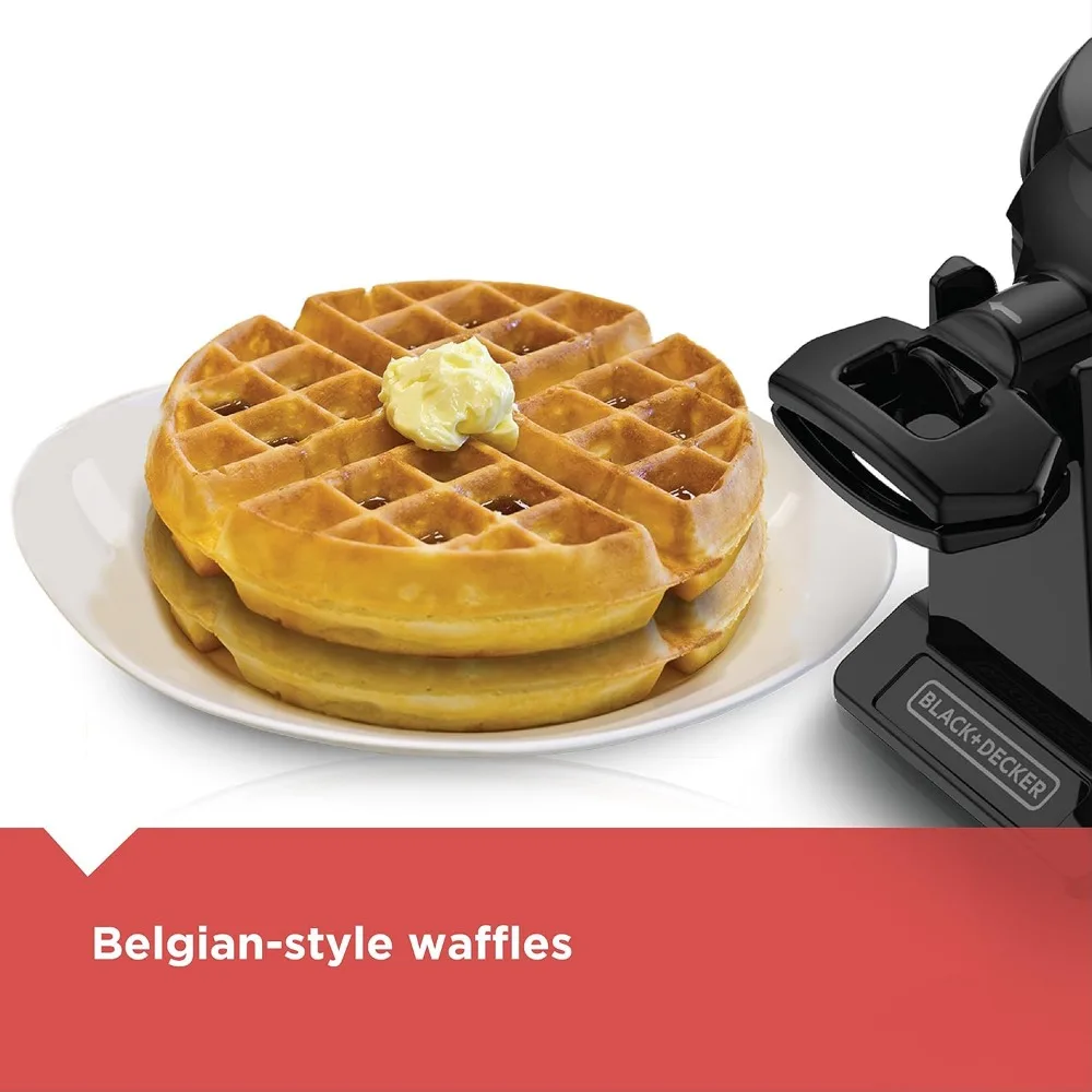 Macchina per waffle rotante, nera, WMD200B