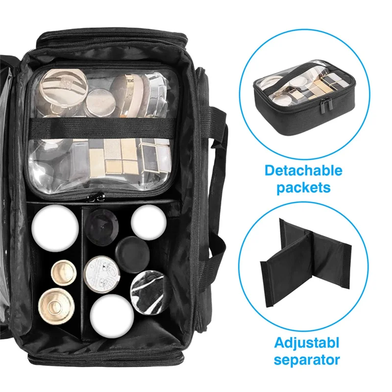 

ABMR-Detachable And Separable Double Cosmetic Bag To Store Cosmetics And Hair Care Products Multifunctional Cosmetic Bag