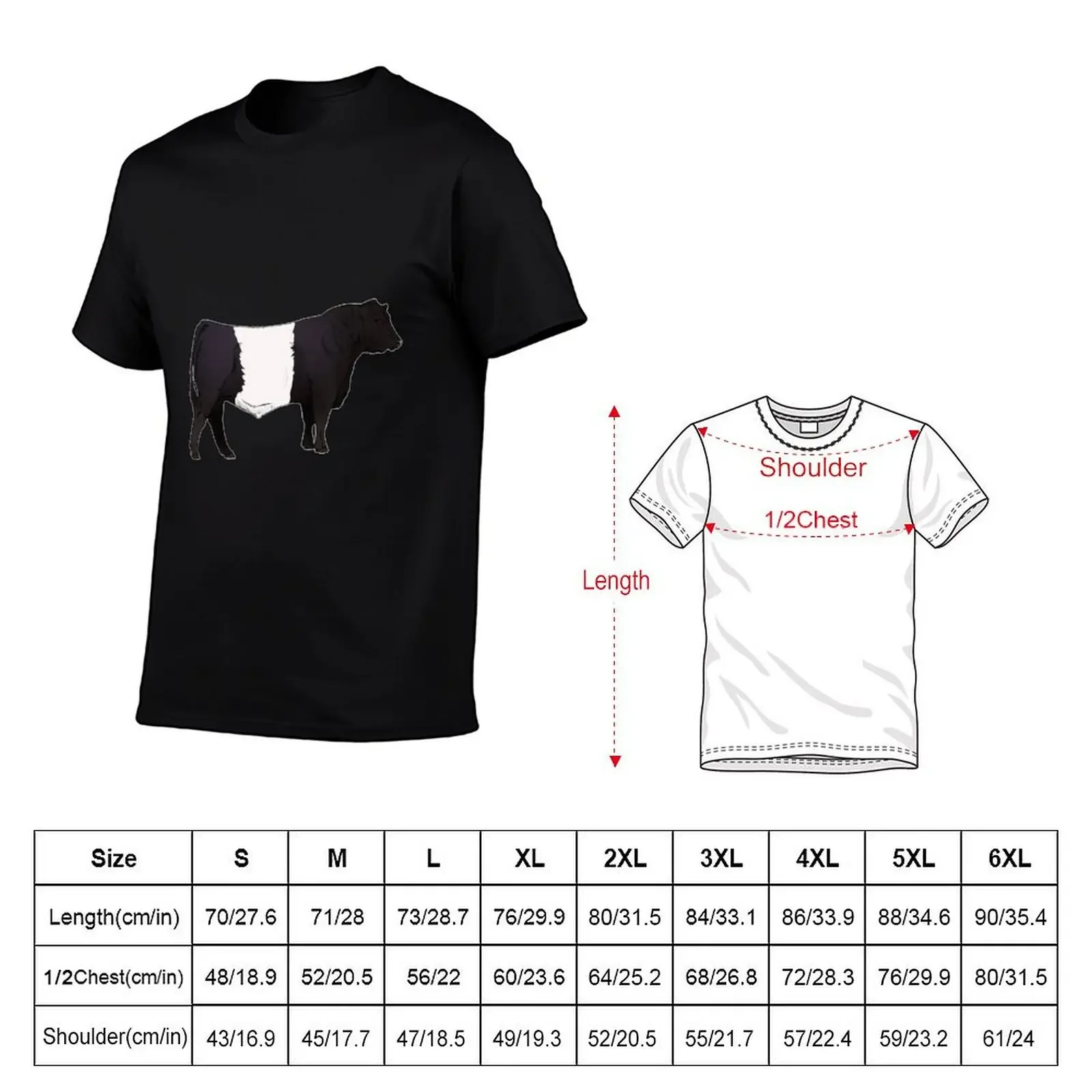 Belted Galloway Bull T-Shirt Short sleeve tee shirts graphic tees tee shirts for men