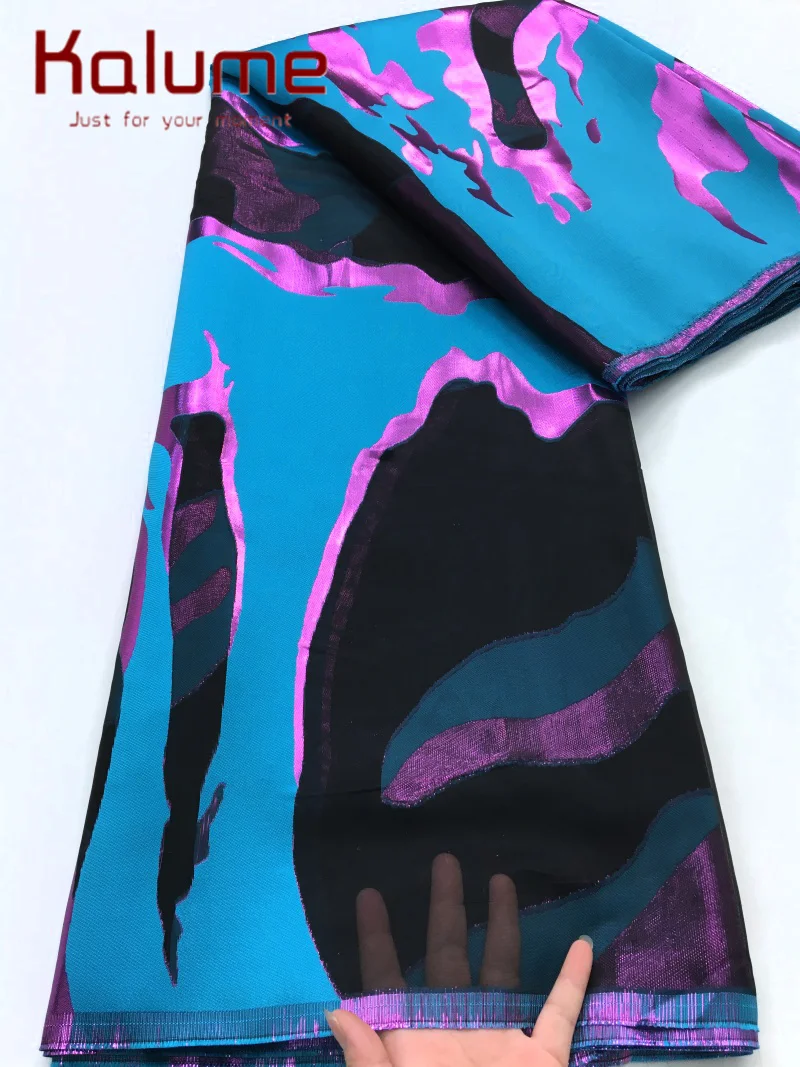 

African Luxury Lace Fabric 2025 High Quality African Tulle Brocade Jacquard Lace Fabric for Fashion Party Dress Sew F3901