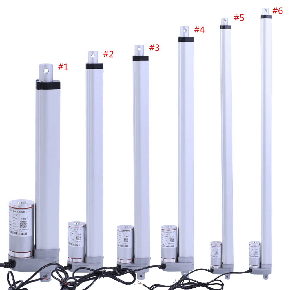 

1Pc 12V Force 1500N Stroke 200-750mm Linear Actuator Lift Electric Motor Bracket