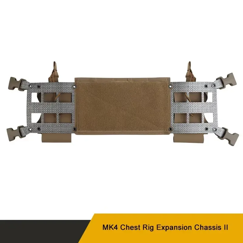 Multifunctional MK4 Chest Rig Expansion Chassis Vest Built-in MOLLE Radio Mag Pouch Expander Wing for Hunting Airsoft