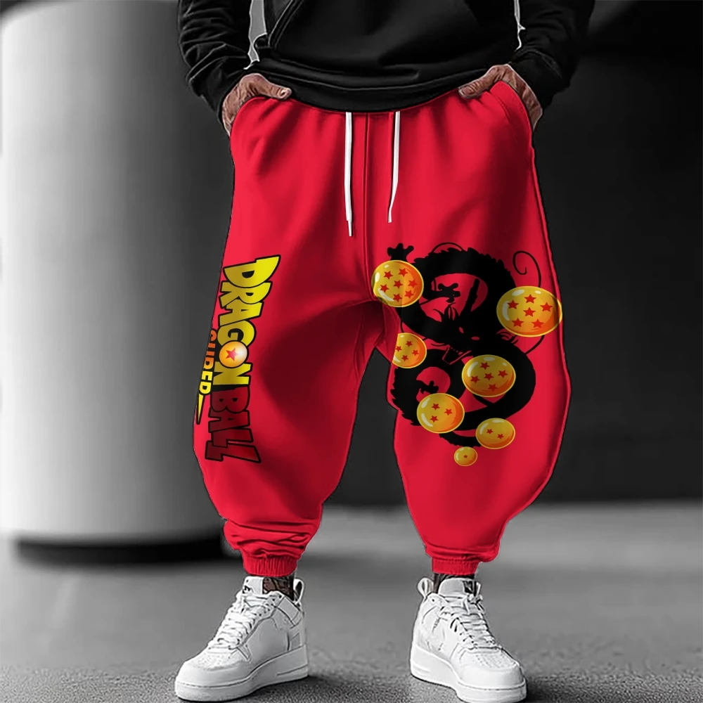 Dragon Ball Z Anime Broek Anime Katoen Loose Fit Mannen Vrouwen Herfst Winter Jogger Streetwear Gym Oversized Workout ​   Heren nieuw