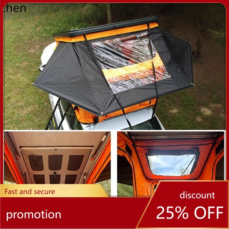 PYH triangle car roof tent, ultra-thin solar panel fully automatic outdoor self-driving tour