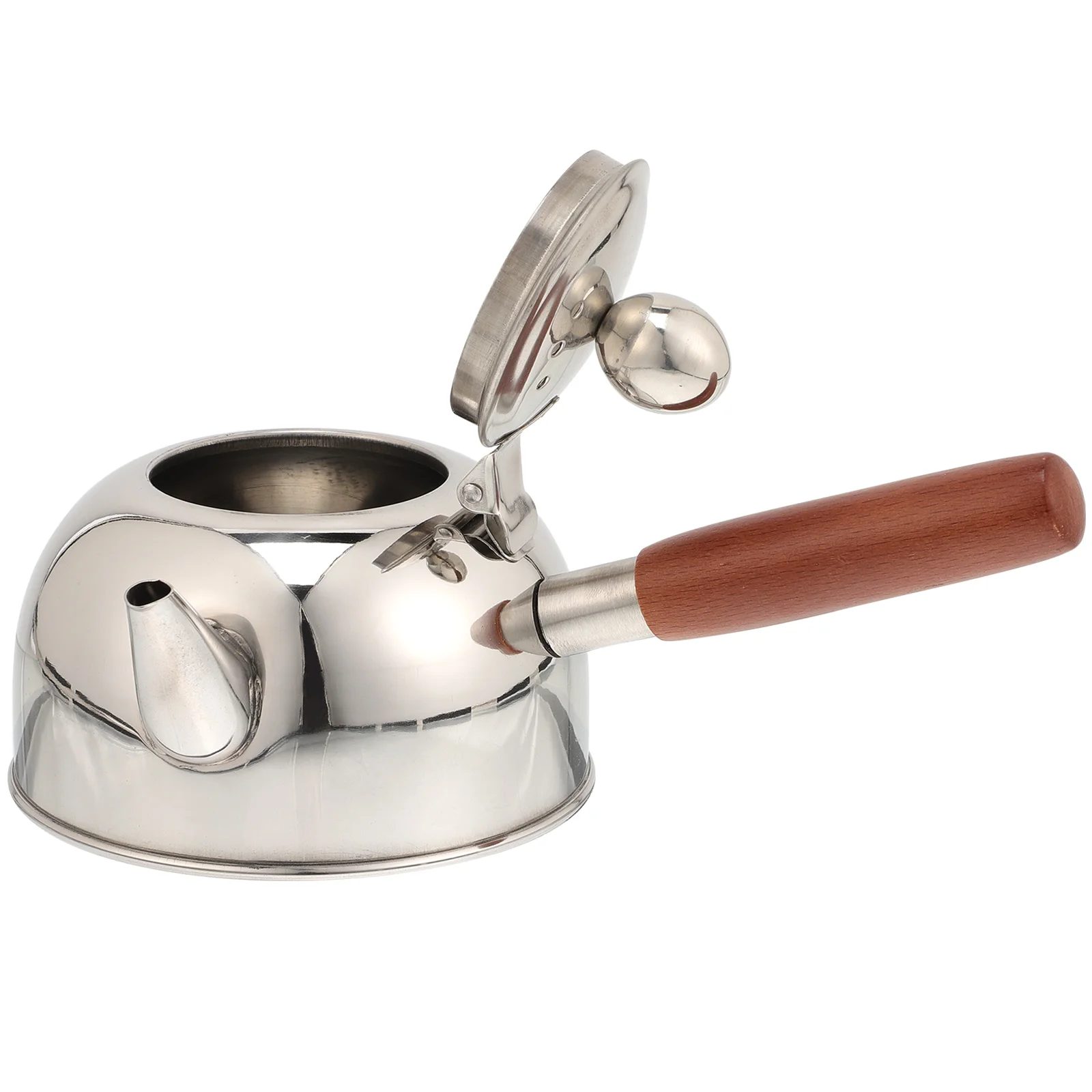 

Stainless Steel Side Handle Whistling Kettle Household Kitchen Water Kettle Practical Tea Pot for Daily Use