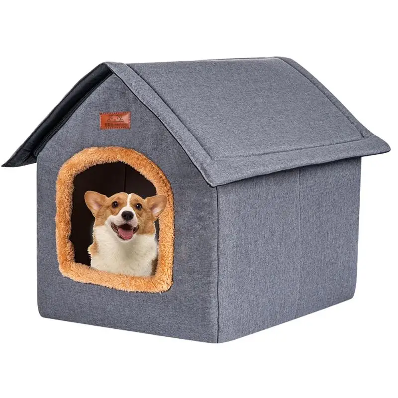 Dog House Indoor Portable Outdoor Cat Bed With Removable Soft Mat Outdoor Indoor Pet Beds For Dog Kittens & Small Pets Cozy