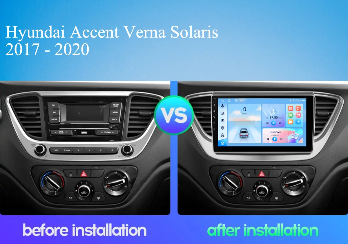 Android 14.0 8G Ram Car DVD GPS Navi HU For Hyundai Verna 2016 - 2020 Car Auto Radio Video Navigation 2 din DVD Carplay RDS DSP
