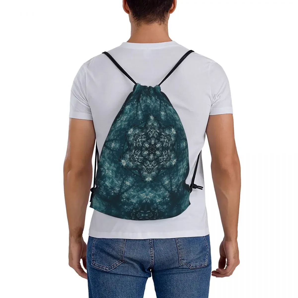 Kaleidography-Sacos de cordão portáteis para homens e mulheres, Sacrifício Arte, Design Divino, Mochilas casuais, Bolsa Diversos, Mochila Escolar, #1