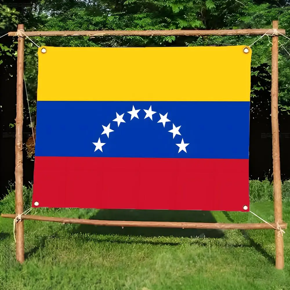 country national Flags of Venezuela Flags Borderless four-ring ornament indoor outdoor decoration effortless to hang