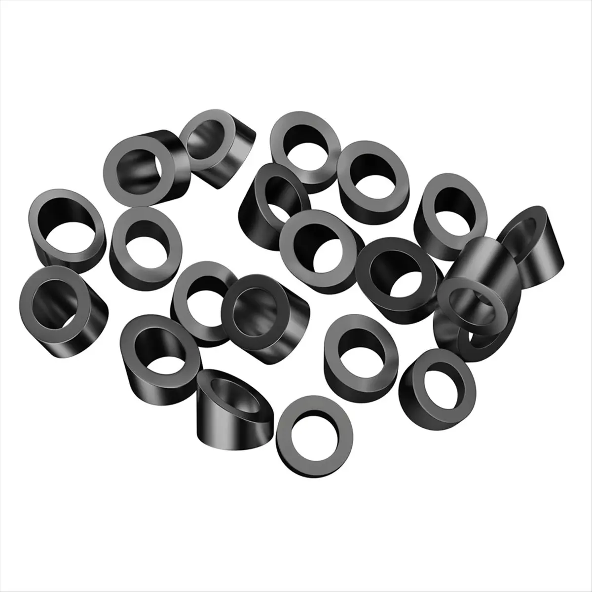 A45I 20 Pack 5/16Inch ID Black Angle Washers for Cable Railing Posts, for 1/8Inch, 3/16Inch Cable Railing Hardware