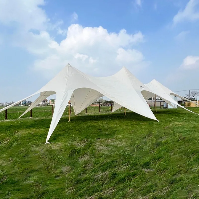 

Large Campsite Sunshade Outdoor Camping Windproof Rainproof Sun Shelter Thickened Stable Sun Protection Camping Equipment