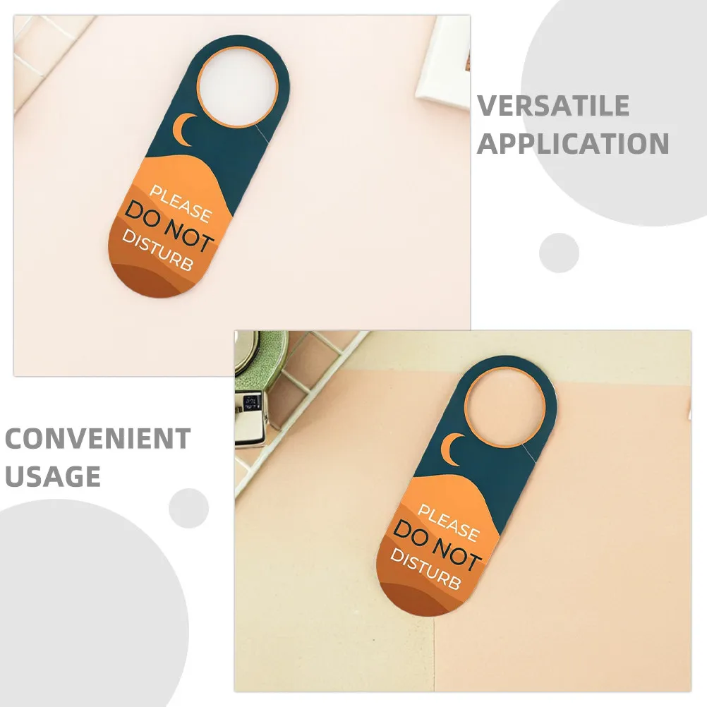 2Pcs Double-Sided Door Hanger Sign Do Not Disturb Front Welcome Please Knock Back Thick Paper Hotel Office Dorm Room Door Sign