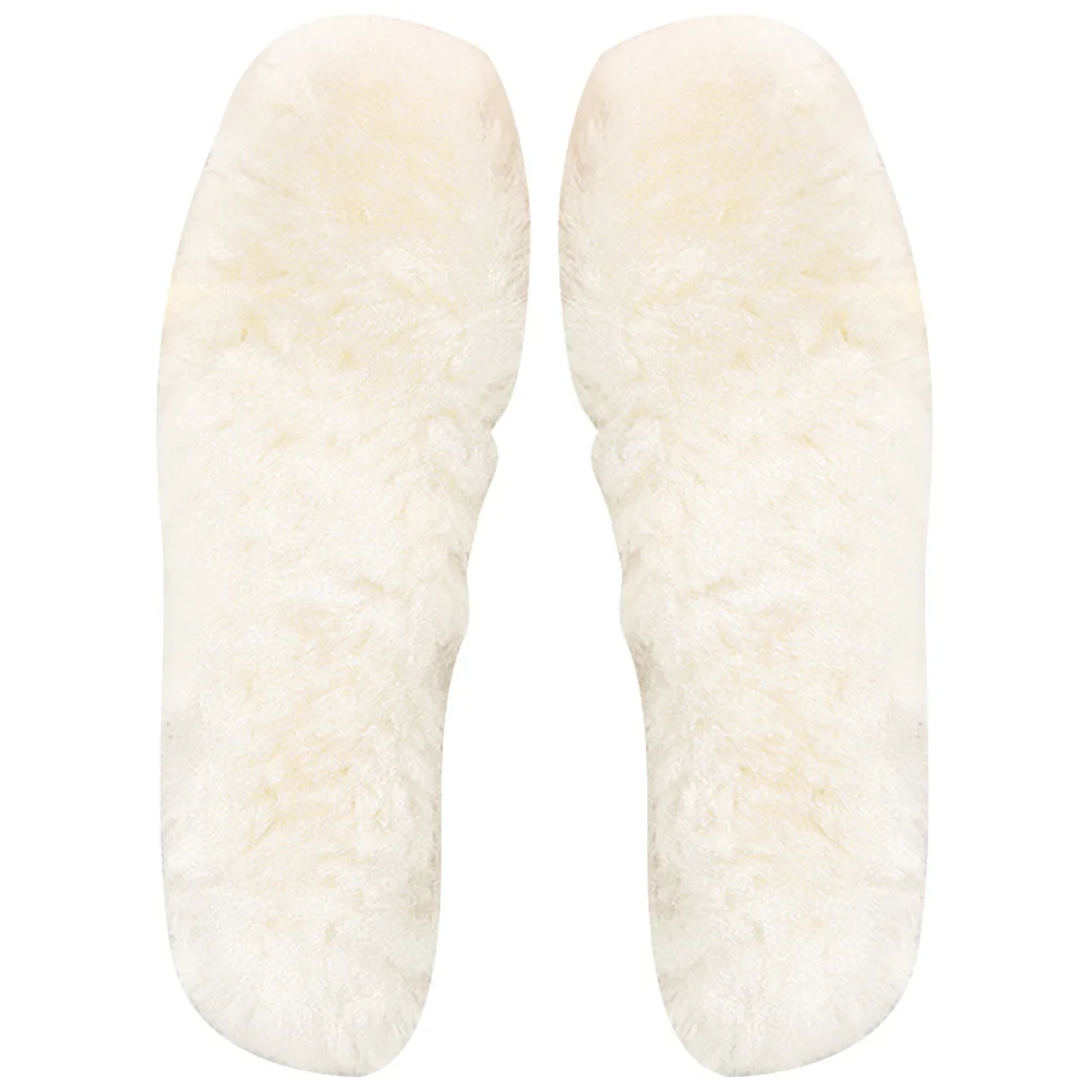 1 par de palmilhas quentes de inverno, almofadas de sapato de lã espessada para botas, tênis, sola confortável absorvente de suor, inserções femininas e masculinas