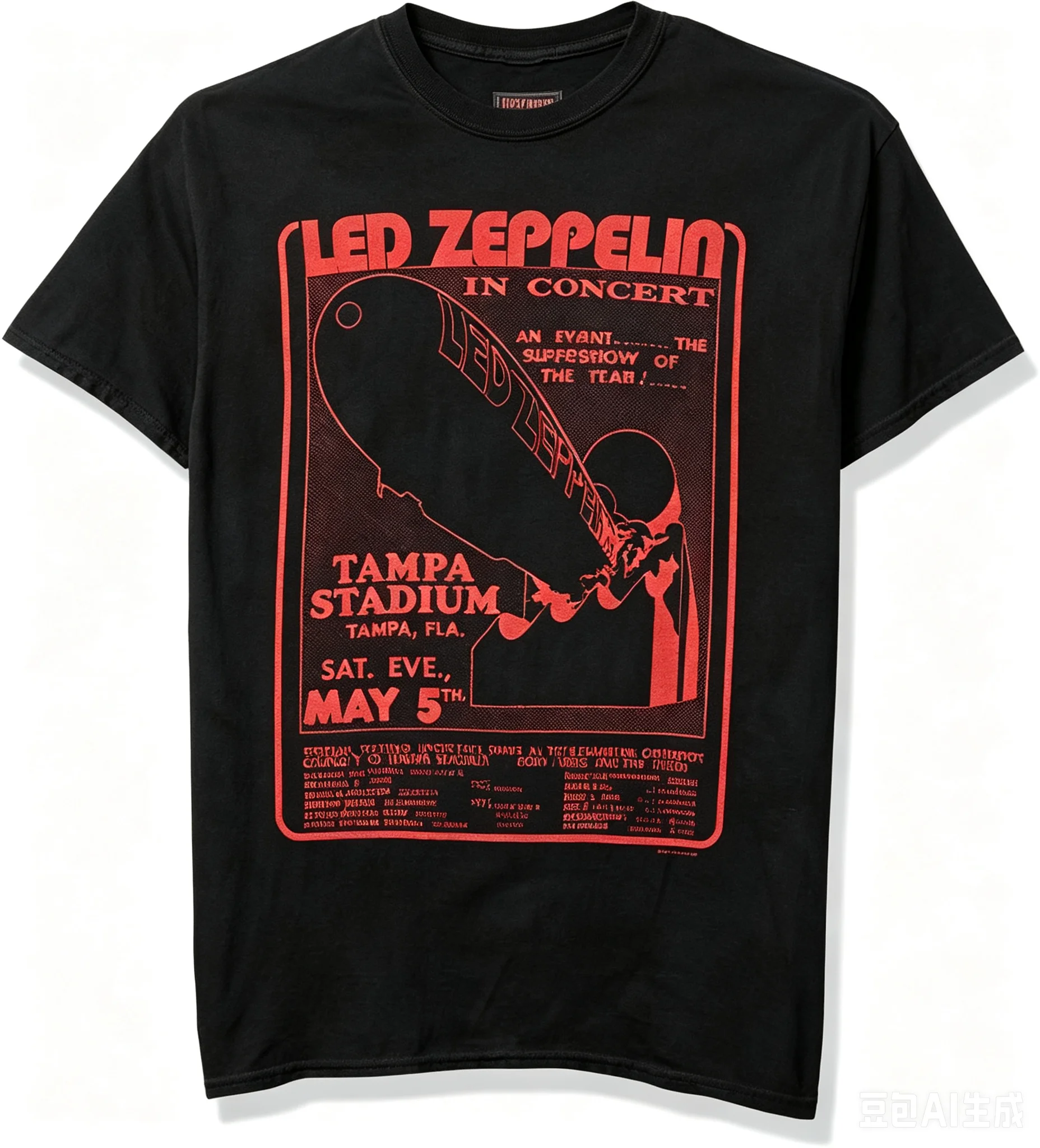 Streetwear Brand Y2K - 2026 Summer Led Zeppelin Band Vintage