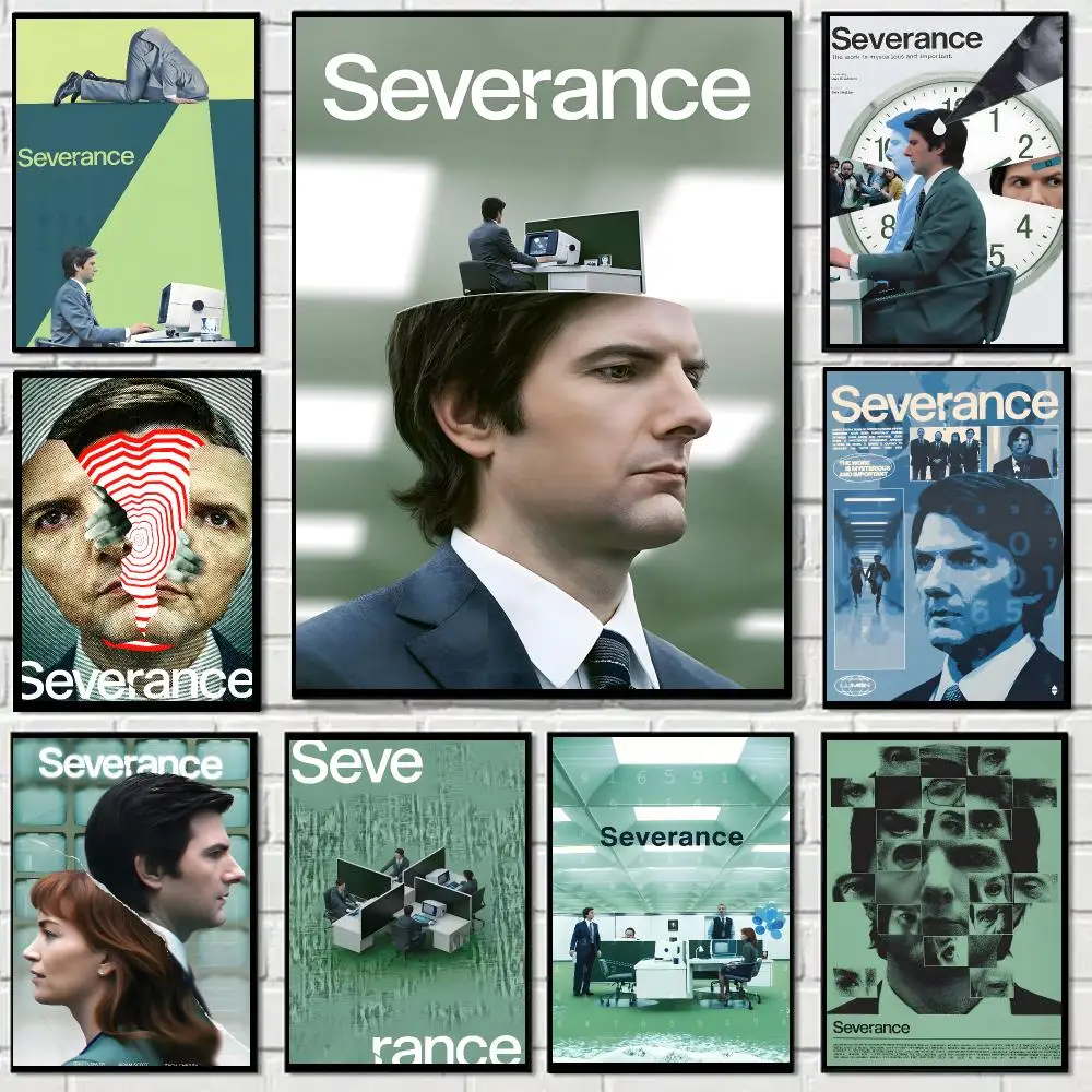 Famous S-Severance TV Series Poster Self-adhesive Living Room Bedroom Party Bar Decor Moisture-proof Fade-resistant