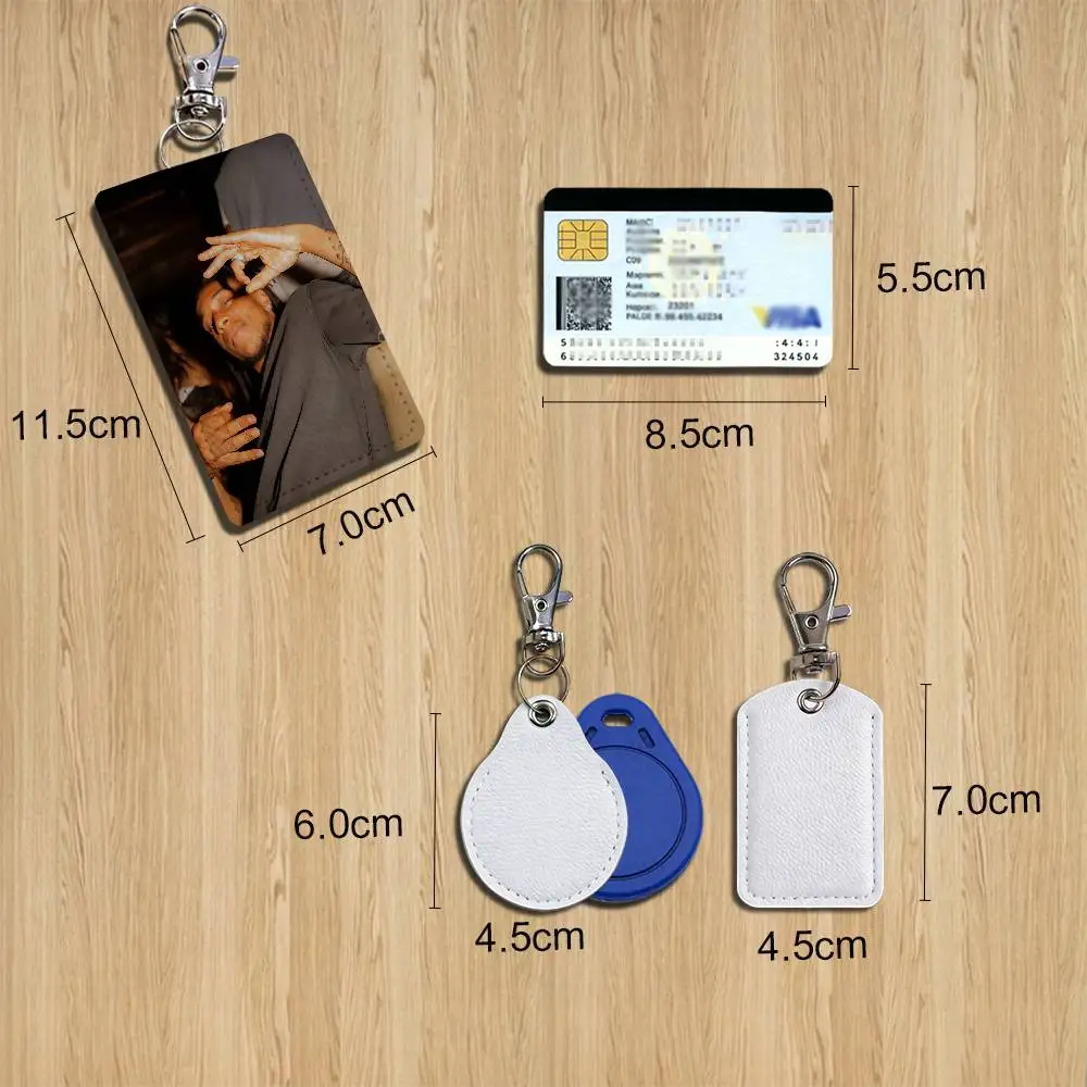 The King of Assists Michael Olise Card Holder With Keychain Executive Protection For Bank Credit Subway Bus Case