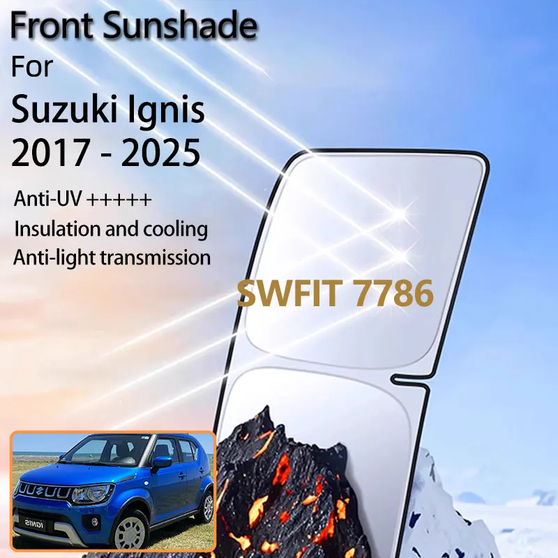 

For Suzuki Ignis Sport 2017 - 2025 Hybrid Accessories Front Sunshade Windshield Window Heat Insulation Sun Protection UV Cover