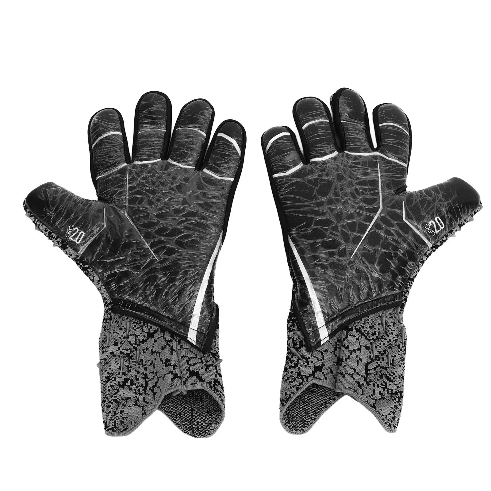 for youth Soccer Goalkeeper Gloves - Elastic, Strong Grip, Breathable, Shock Absorbent with Extra Finger Protection