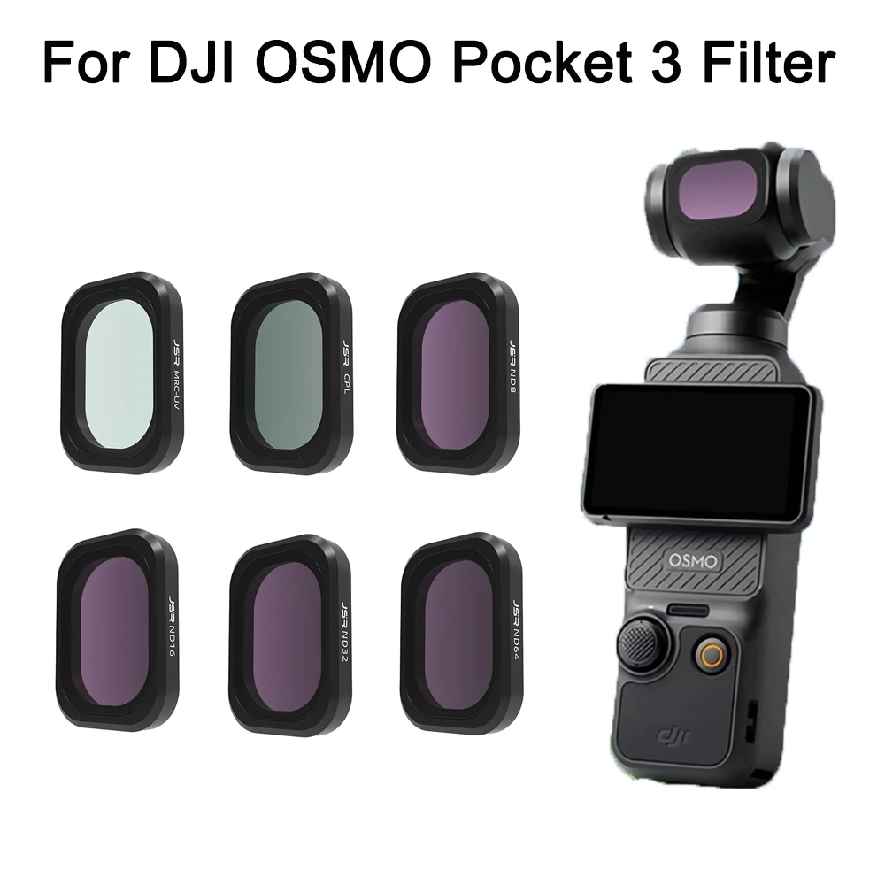 

Lens Filters For DJI OSMO Pocket 3 Handheld Camera Lens Protector UV/CPL/ND/Night/NDPL/Wide-angle Lens Magnetic Installation ACC