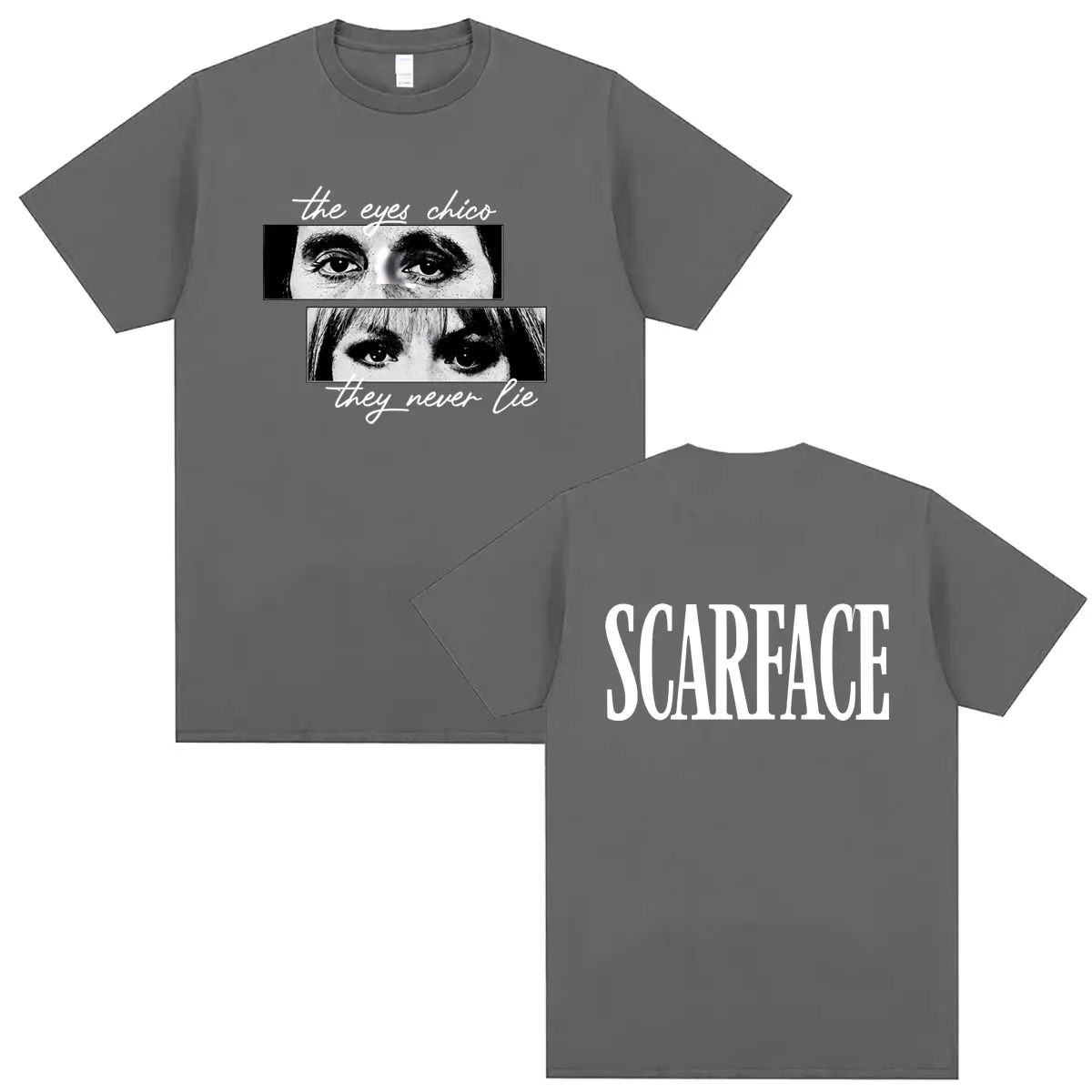90s Classic Gangsters Movie Scarface T-shirt Tony Montana Al Pacino T Shirts Tops Summer Men Women Hip Hop Oversized Streetwear