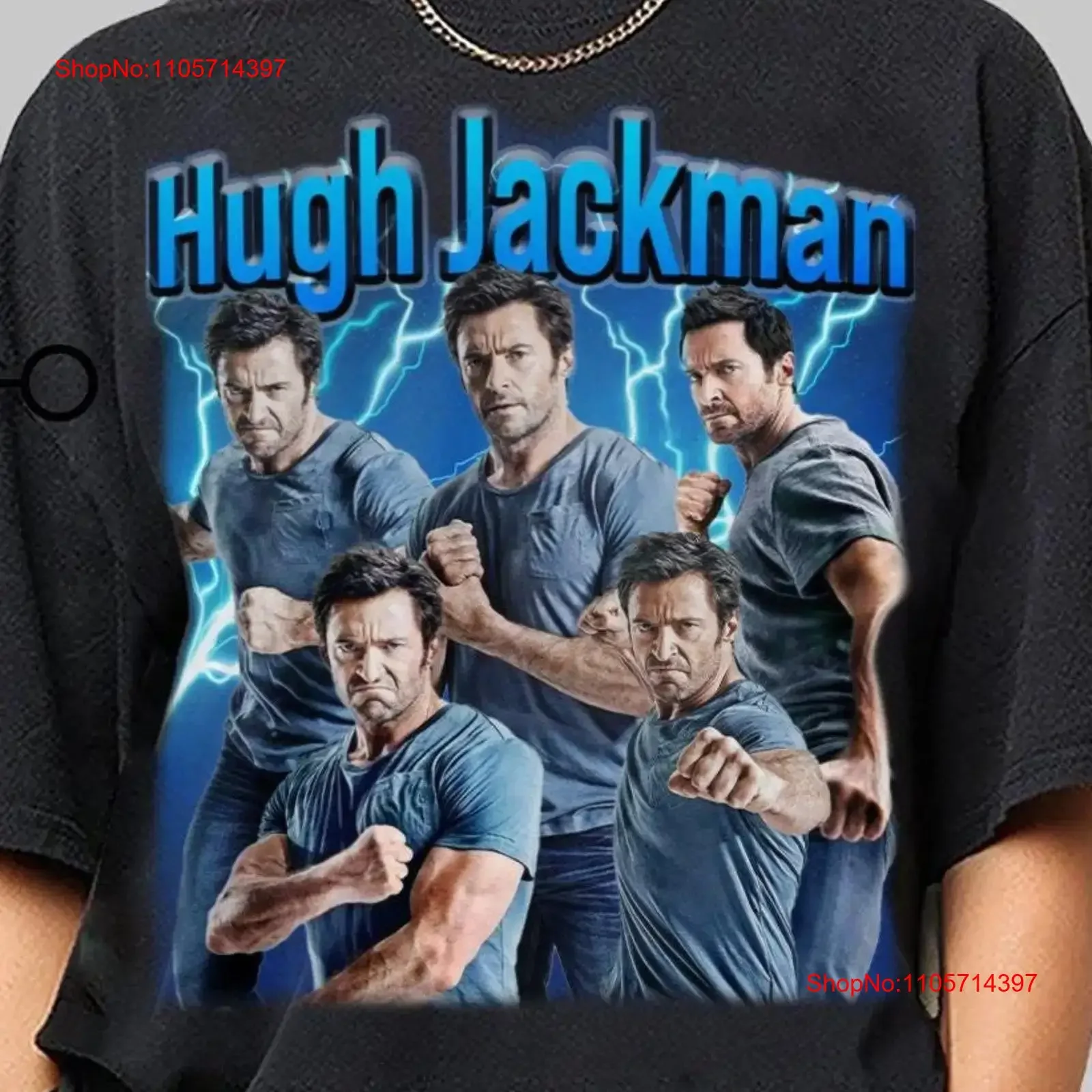 Hugh Jackman T Shirt Vintage Fan Bootleg Halloween Merch vintage Washed Stylish Slightly Unisex fashion designer clothes