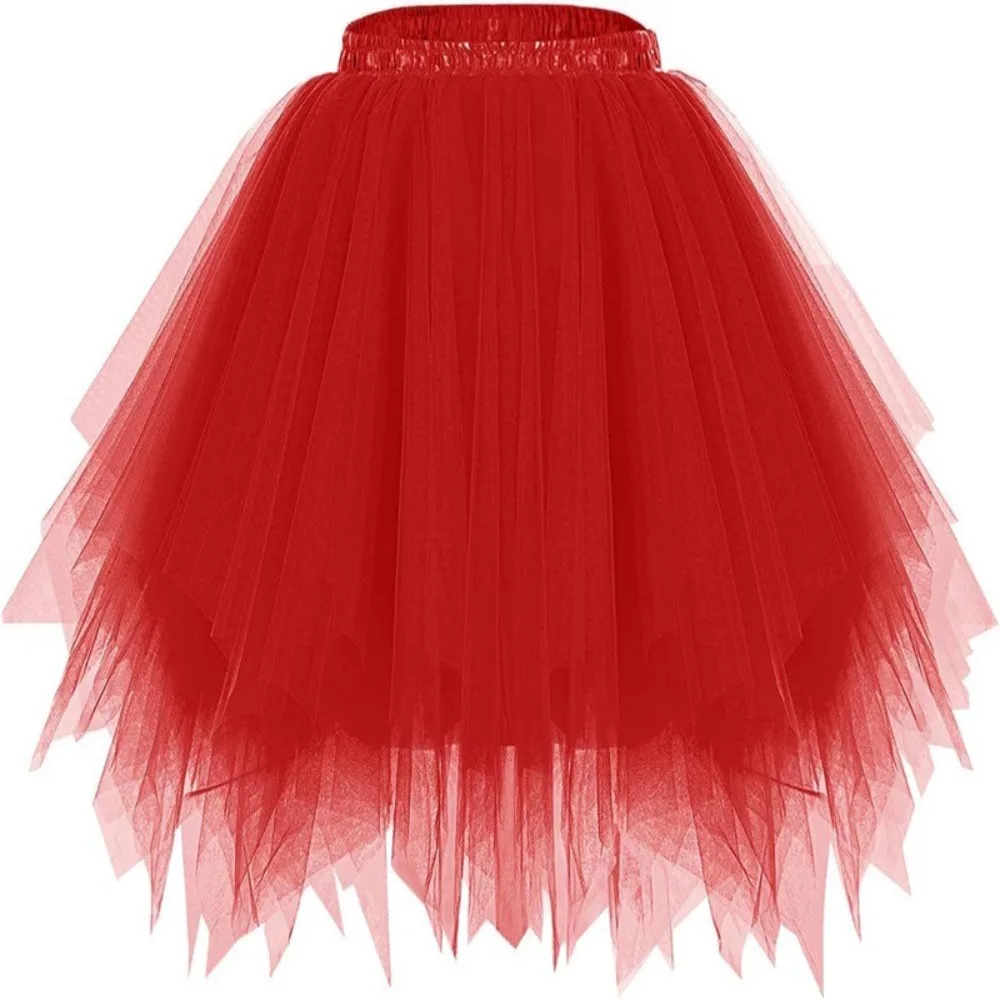 2025 High Quality Pleated Pleated Skirts for Women Gauze Short Skirt Adult Tutu Dancing Skirt Pleated Skirts for Women Plus Size