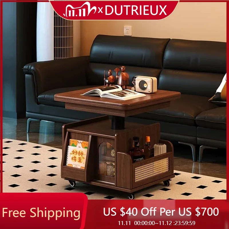 

Living Room Mobile Coffee Table Modern Design Trendy Lounge Side Table Space Saving Accent Mesa Auxiliar Space Saving Furniture