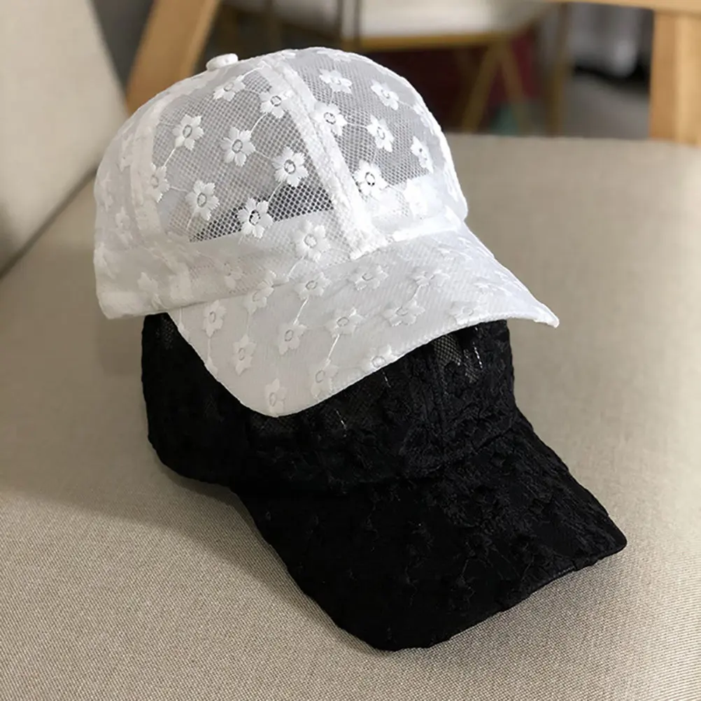 1Pcs Floral Chrysanthemum Peaked Cap Summer Sunshade Baseball Hat Adjustable Breathable Uv Protection Casual Travel Yoga Hat