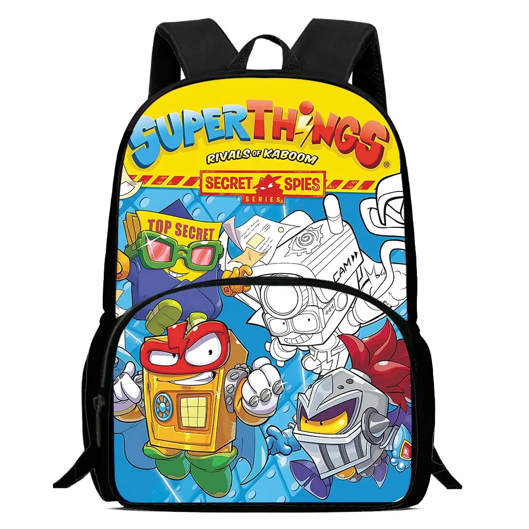 Mochila Super Zings para crianças, mochilas escolares para meninos e meninas, mochila durável para estudantes, grande capacidade, presente de aniversário, acampamento, supercoisas, criança