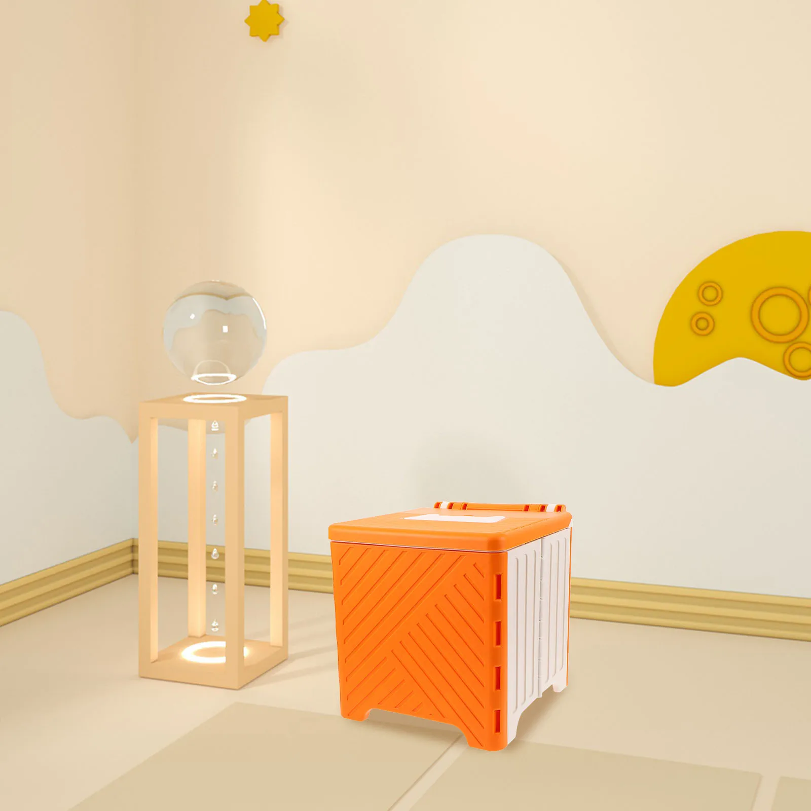 مقعد نونية صغير الحجم وخفيف الوزن، تصميم محمول قابل للطي، مريح ومريح للسفر والتخييم والمغامرات الخارجية