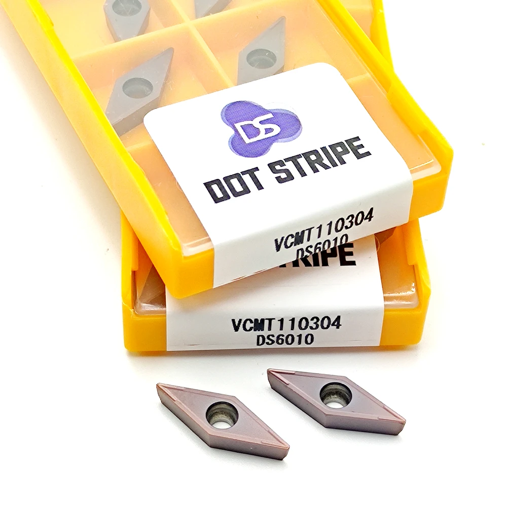 Inserto in metallo duro VCMT11T304 VCMT160404 VCMT160408 MA Fresa cilindrica per metalli Tornio Utensile per tornitura CNC