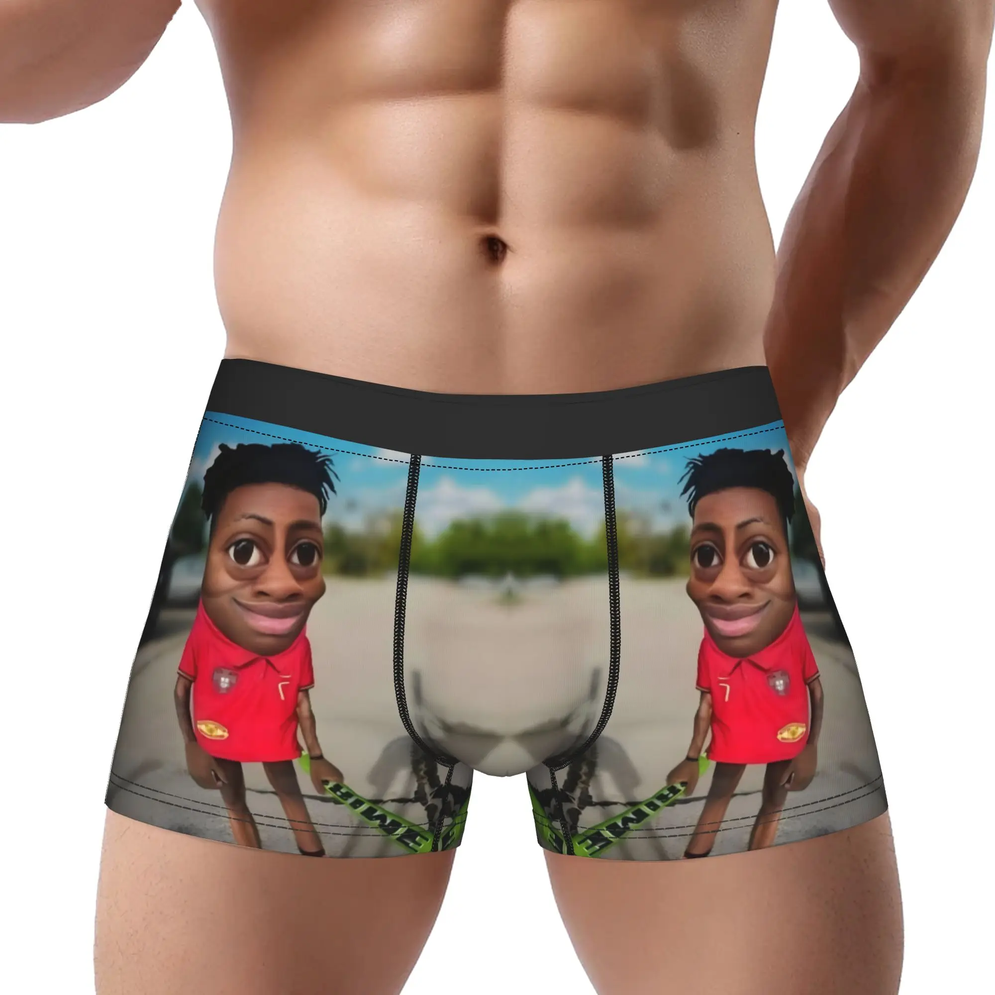 

Мужские трусы-боксеры Tung Tung Tung Sahur 16: дышащие, вентилируемые, комфортные шорты